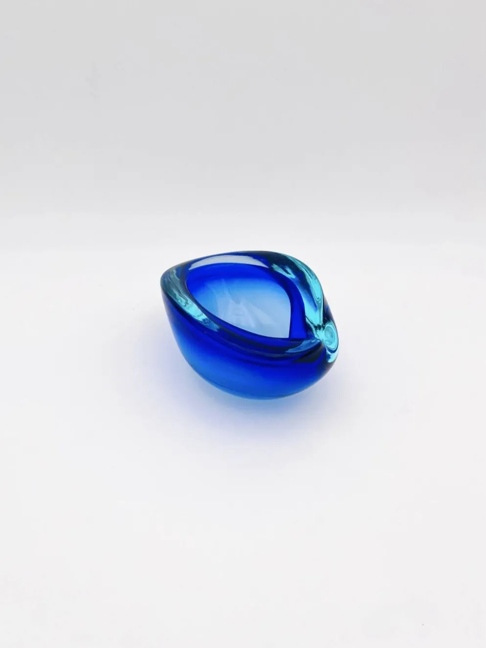 Vide-Poche Flavio Poli Seguso Sommerso Bleu Cobalt Aigue-Marine