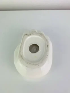 Vide poche main céramique blanche vintage