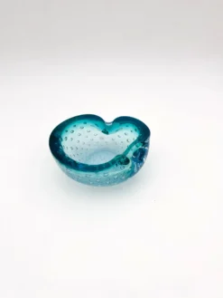 Vide-poche Murano Bullicante bleu, années 60-70