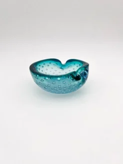 Vide-poche Murano Bullicante bleu, années 60-70