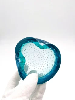 Vide-poche Murano Bullicante bleu, années 60-70
