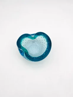Vide-poche Murano Bullicante bleu, années 60-70