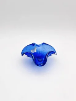 Vide-poche Murano Sommerso Bullicante bleu, 60-70