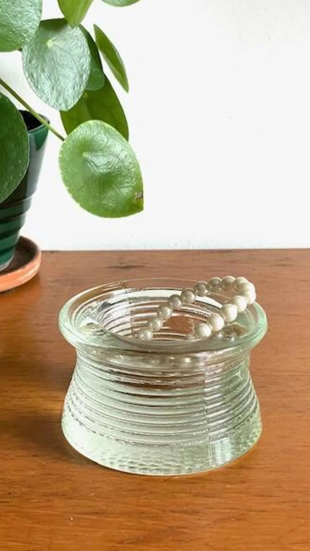 Vide-poche presse-papier verre vintage