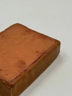 Vide-poche vintage en céramique émaillée ambrée