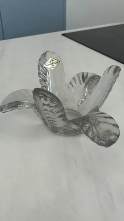 Vide-poche vintage Vannes-le-Châtel en cristal formant fleur