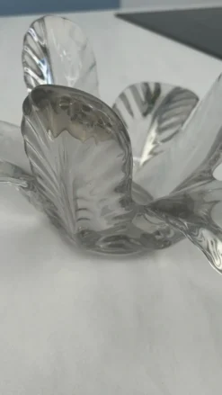 Vide-poche vintage Vannes-le-Châtel en cristal formant fleur