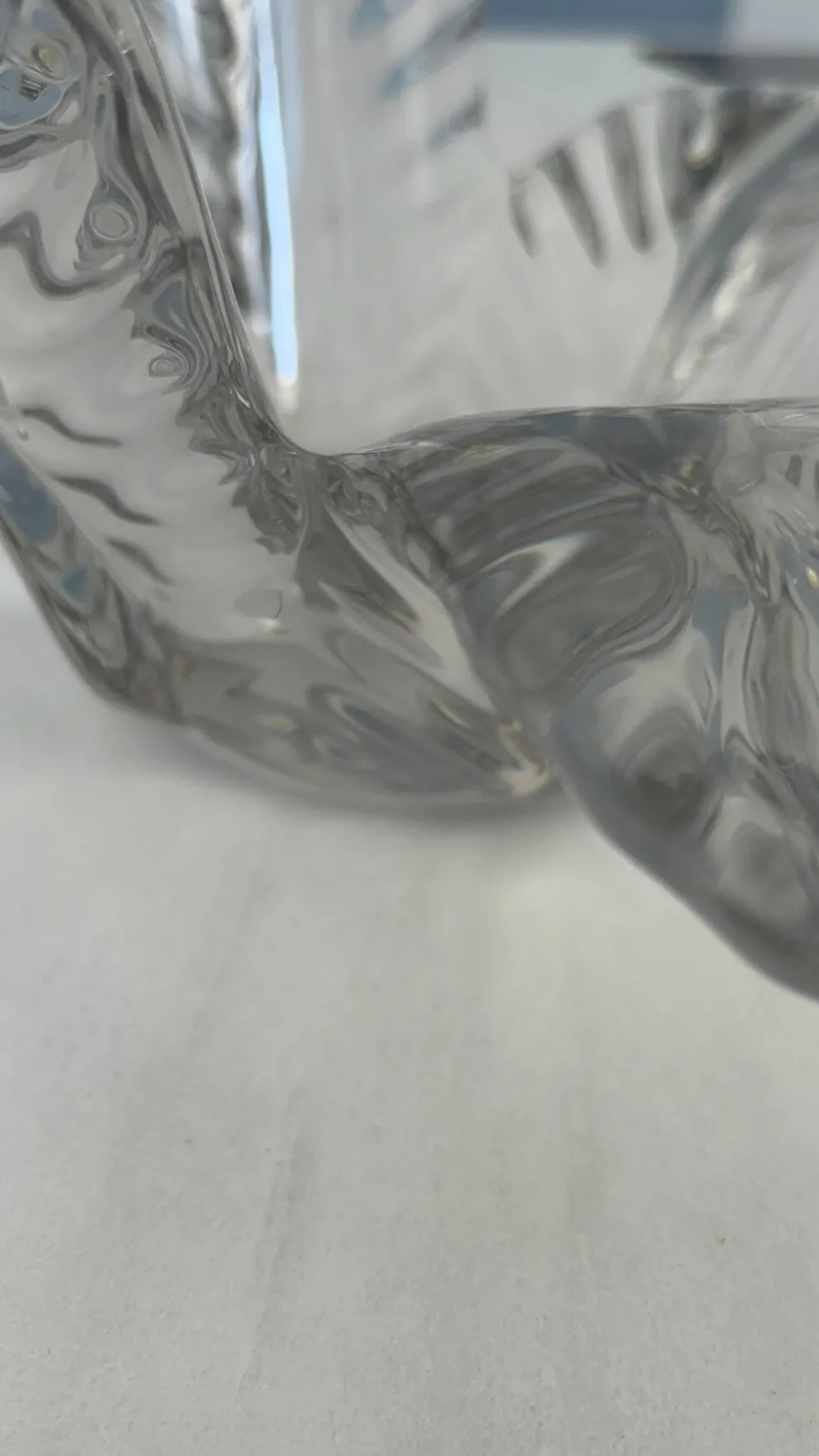 Vide-poche vintage Vannes-le-Châtel en cristal formant fleur