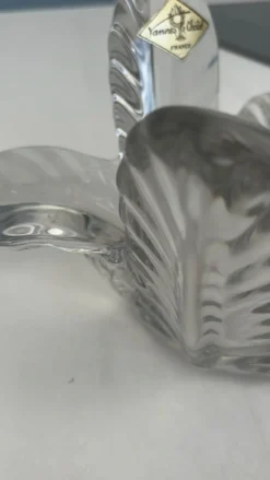 Vide-poche vintage Vannes-le-Châtel en cristal formant fleur