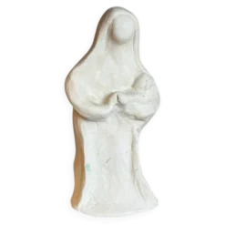 Vierge à l’enfant en plâtre