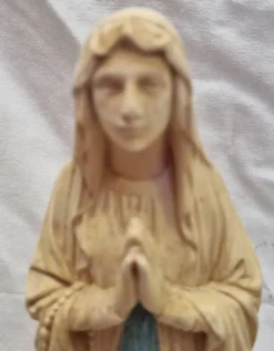 Vierge Marie en plâtre plein