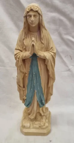 Vierge Marie en plâtre plein