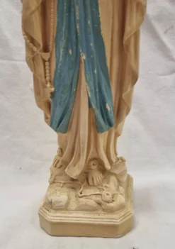 Vierge Marie en plâtre plein