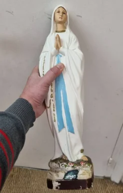 Vierge Marie, statue plâtre début XXéme