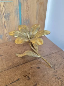 Vintage Cendrier fleur de lotus en laiton