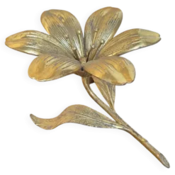 Vintage Cendrier fleur de lotus en laiton