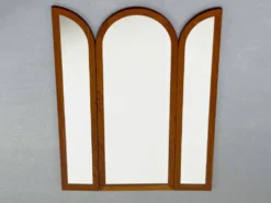 Vintage Foldable Teak Mirror by Fakse Furniture, 1960s