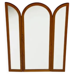 Vintage Foldable Teak Mirror by Fakse Furniture, 1960s