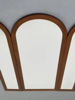 Vintage Foldable Teak Mirror by Fakse Furniture, 1960s