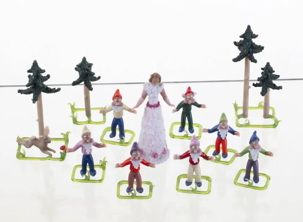 Vintage Glass Figurine Set, Jaroslav Brychta, 1930s–1940s