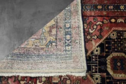 Vintage Hand-Woven Oriental Middle Eastern Zanjan Hamadan Rug, 1960s