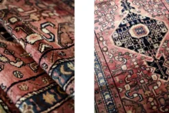 Vintage Hand-Woven Oriental Middle Eastern Zanjan Hamadan Rug, 1960s