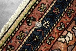 Vintage Hand-Woven Oriental Middle Eastern Zanjan Hamadan Rug, 1960s