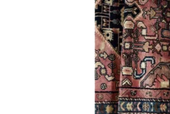 Vintage Hand-Woven Oriental Middle Eastern Zanjan Hamadan Rug, 1960s