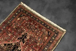 Vintage Hand-Woven Oriental Middle Eastern Zanjan Hamadan Rug, 1960s