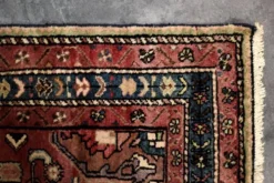 Vintage Hand-Woven Oriental Middle Eastern Zanjan Hamadan Rug, 1960s