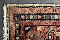 Vintage Hand-Woven Oriental Middle Eastern Zanjan Hamadan Rug, 1960s