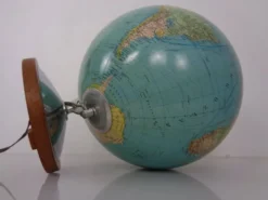 Vintage Illuminated Duo Glass Globe by Paul Oestergaard for Columbus, Germany, 1950s