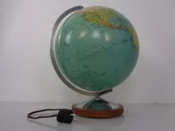 Vintage Illuminated Duo Glass Globe by Paul Oestergaard for Columbus, Germany, 1950s