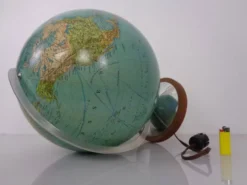 Vintage Illuminated Duo Glass Globe by Paul Oestergaard for Columbus, Germany, 1950s
