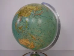 Vintage Illuminated Duo Glass Globe by Paul Oestergaard for Columbus, Germany, 1950s
