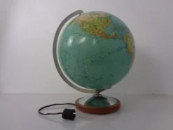 Vintage Illuminated Duo Glass Globe by Paul Oestergaard for Columbus, Germany, 1950s