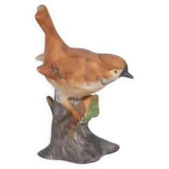 Vintage statuette d'oiseau en porcelaine des années soixante