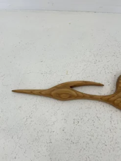 Vintage Teak Wood Wall Bird, 1960s