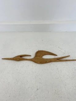 Vintage Teak Wood Wall Bird, 1960s