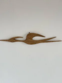 Vintage Teak Wood Wall Bird, 1960s