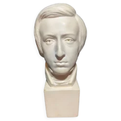 Visage d'homme en plâtre