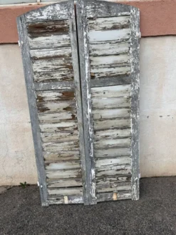 Volets archés en chêne