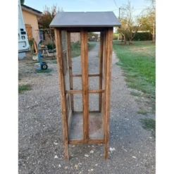 Volière cage à oiseaux bois et grillage