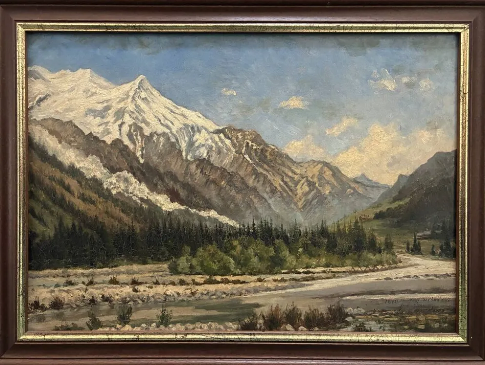 Vue de Chamonix, Jules Lorning, 1888
