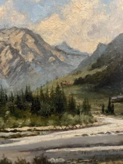 Vue de Chamonix, Jules Lorning, 1888