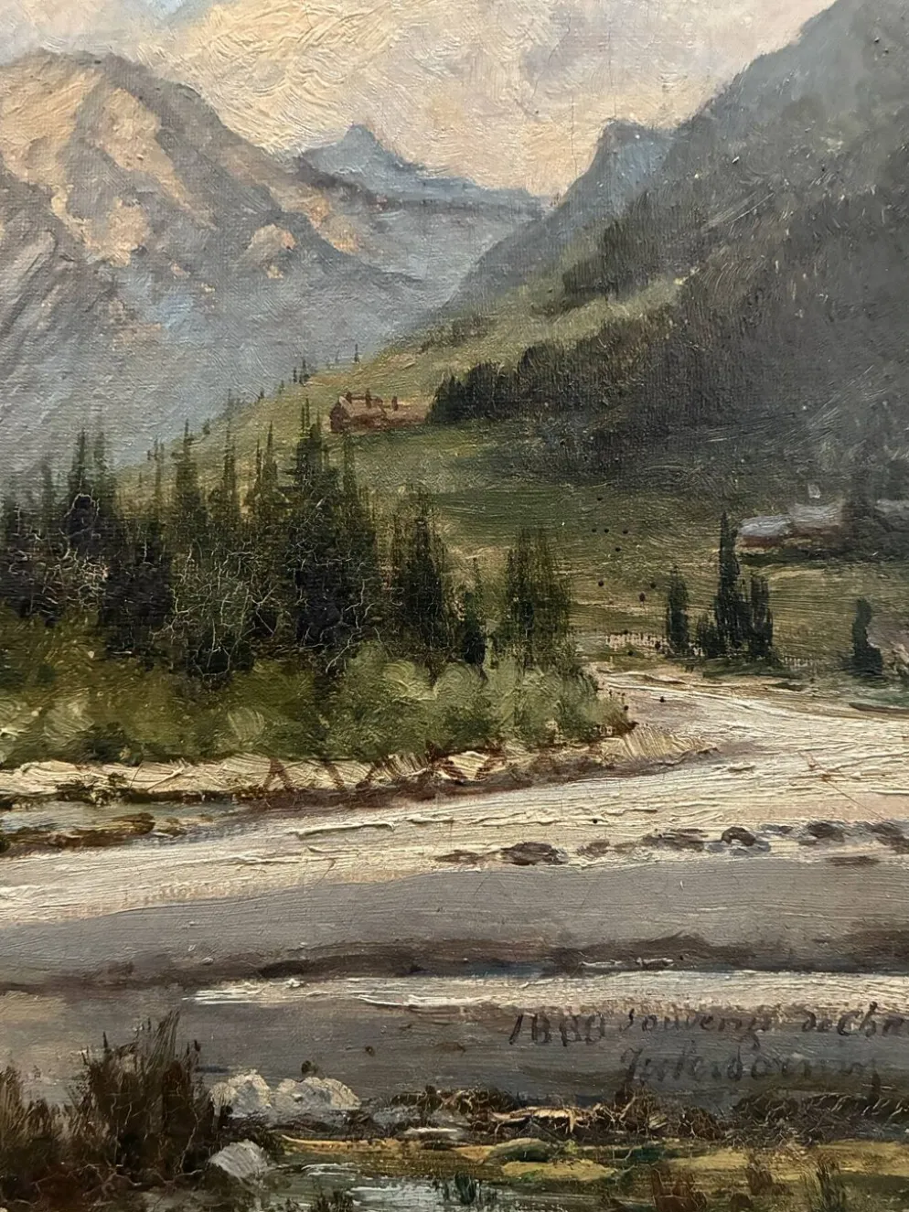 Vue de Chamonix, Jules Lorning, 1888
