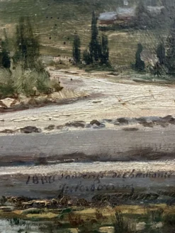 Vue de Chamonix, Jules Lorning, 1888