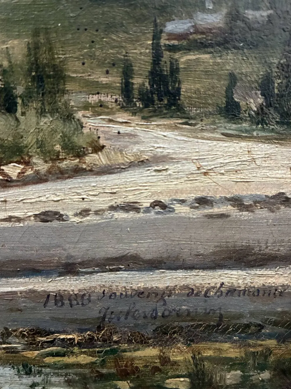 Vue de Chamonix, Jules Lorning, 1888