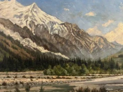 Vue de Chamonix, Jules Lorning, 1888