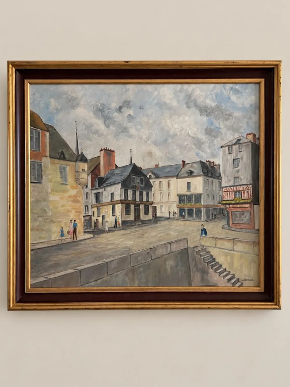 Vue du port de Honfleur – M. Delarue XXeme